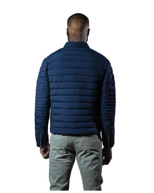 Woodpecker Blue Moto Jacket for men