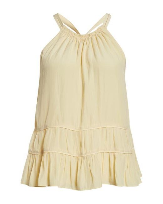 Ramy Brook Blue Dana Tiered Sleeveless Top