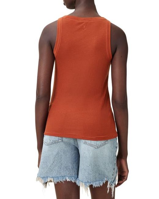 AllSaints Blue Rina Rib Tank