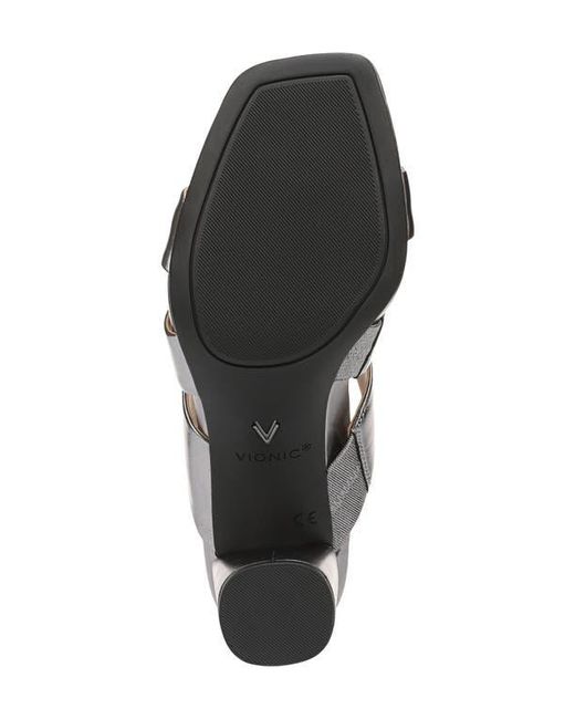 Vionic Gray Merlot Slide Sandal