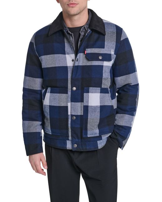 Levi's Blue Quilted Work Jacket for men