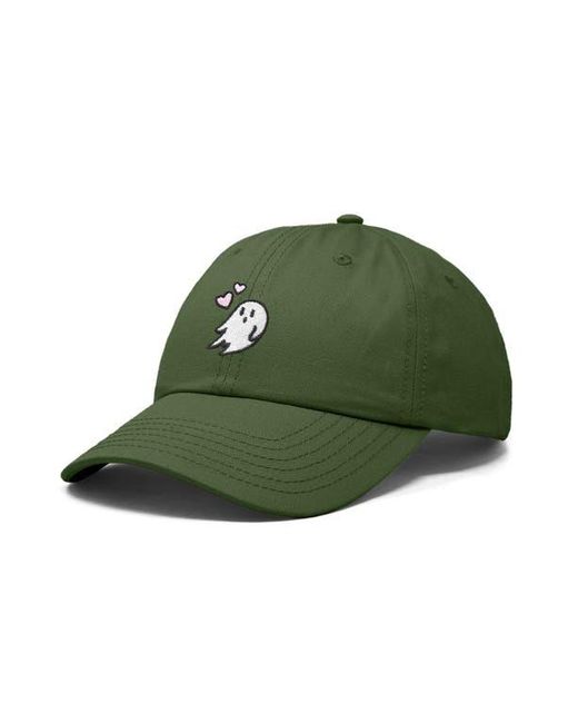 Alix Green Heartly Ghost Embroidered Cap