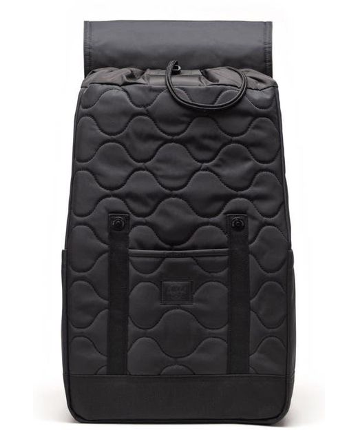 Herschel Supply Co. Black Retreat Quilted Backpack