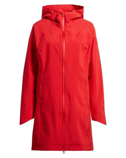 Lolë Red Element Long Windproof Rain Jacket