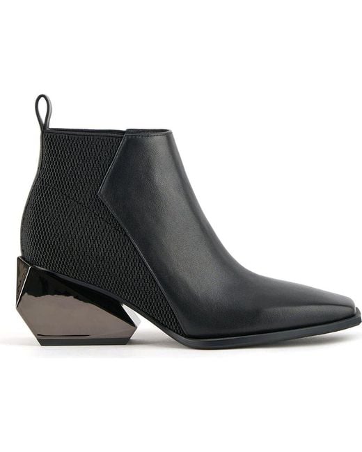 United Nude Black Ricky Mid Boot