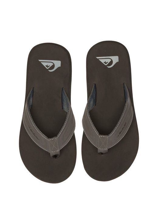 Quiksilver Monkey Wrench Flip Flop in Gray for Men Lyst