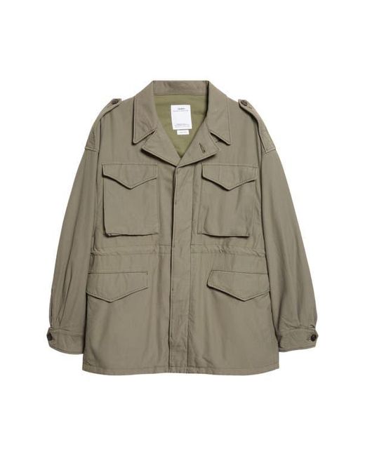 Visvim Green Achse Cotton & Nylon Field Jacket for men