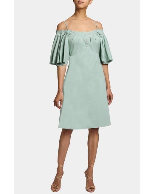 Santorelli Women's Blue Dylan A-Line Cotton Shift Dress