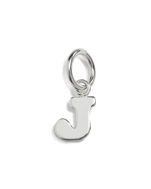 Nashelle White Initial Charm