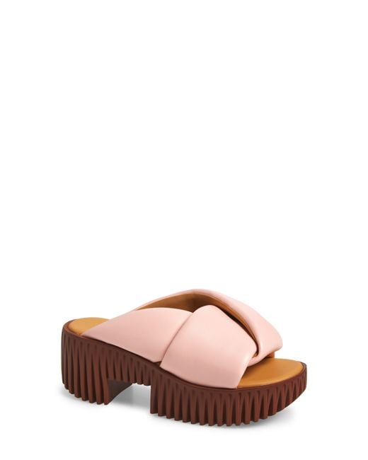 4Ccccees Pink Plia Anda Platform Sandal