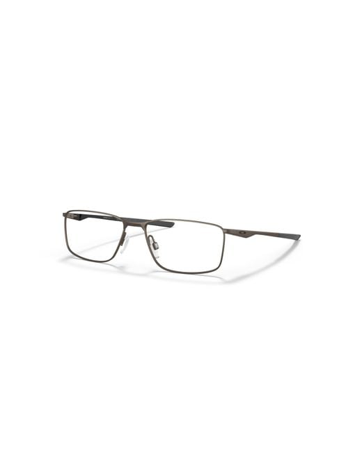 Oakley Brown 55Mm Rectangle Optical Glasses for men