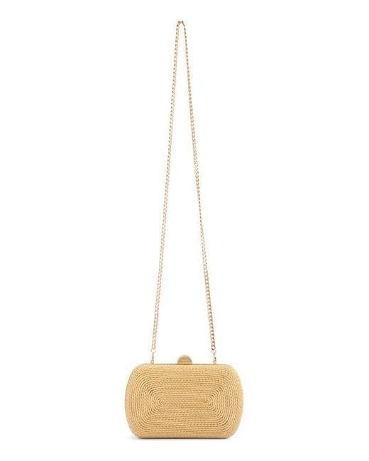 Olga Berg Metallic Martina Rope Clutch