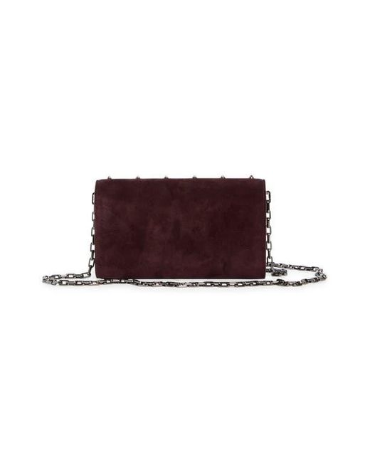 Christian Louboutin Brown Paloma Loubinthesky Suede Wallet On A Chain