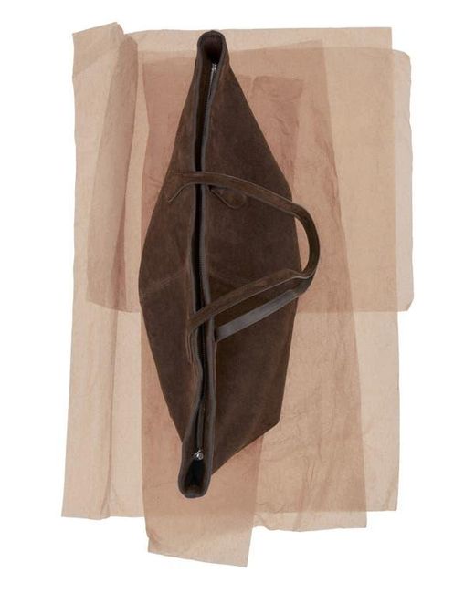 Mango Brown Suede Shopper Bag
