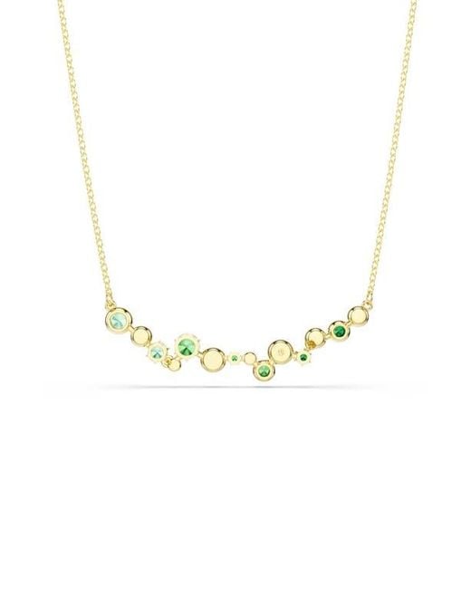Swarovski Metallic Constella Crystal & Zirconia Frontal Necklace