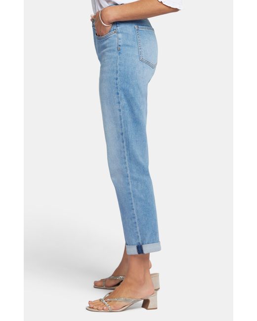 NYDJ Womens Margot Mid-Rise Girlfriend Ankle Jeans 