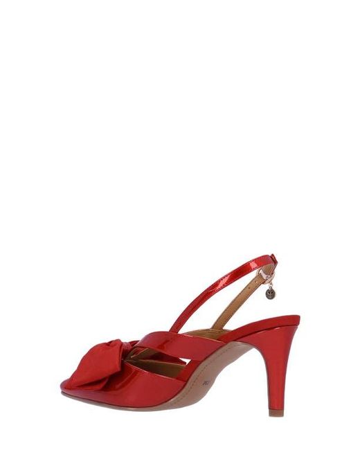 J. Reneé Red Morigen Slingback Pointed Toe Pump