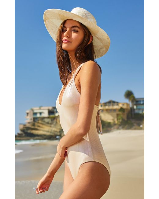 Becca Brown Origami Knot One-piece Swimsuit