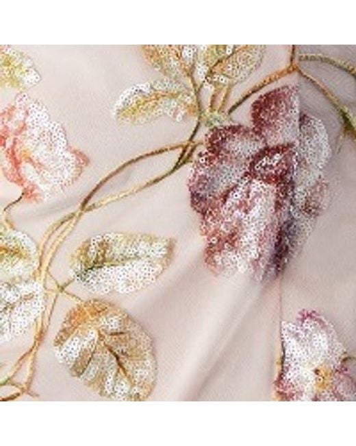 Coast White Muse Strappy Floral Sequin Maxi Dress