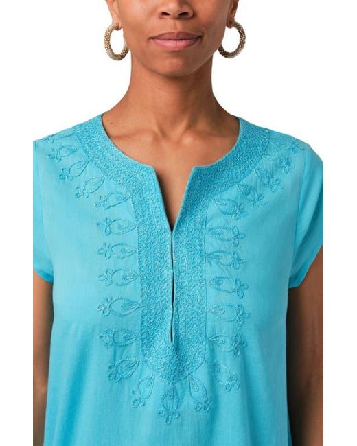 Calypso St. Barth Blue Rowena Tunic
