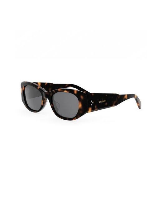 Céline Brown 3 Dots 54Mm Oval Sunglasses