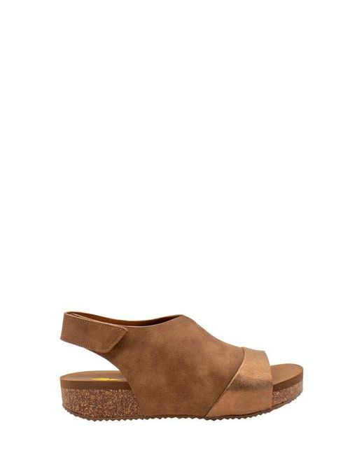 Volatile Brown Aurelia Slingback Platform Sandal