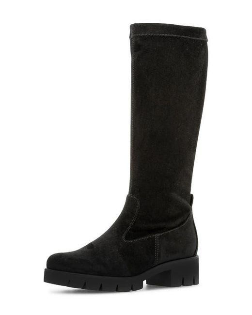 Gabor Black Mid Calf Boot