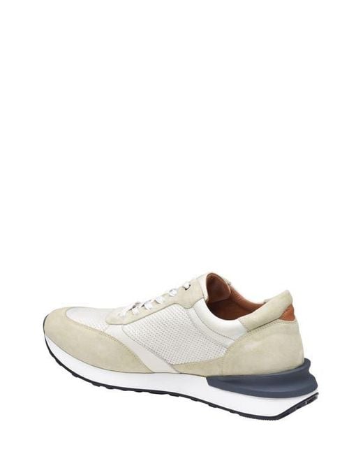Johnston & Murphy White Briggs Perforated Sneaker for men