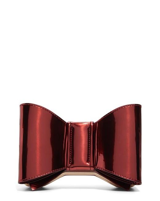 ALDO Red Bowbagx Frame Clutch
