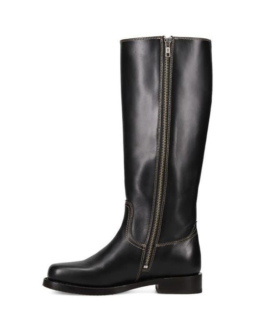 Frye Black Campus Knee High Riding Boot