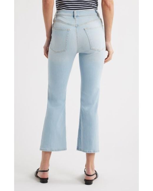 FRAME Blue The Reboot High Waist Crop Flare Jeans