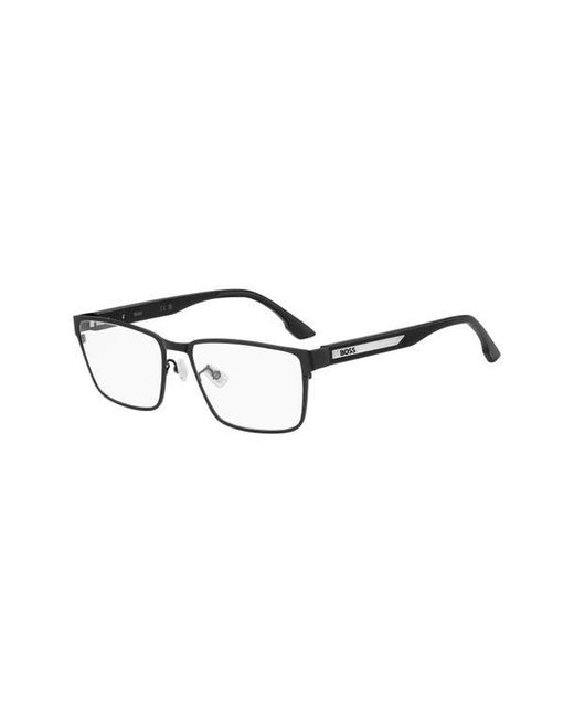 HUGO Brown 57Mm Rectangular Optical Glasses for men
