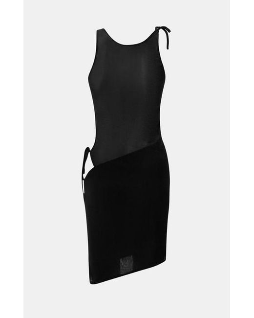 OW Collection Black Fiona Mini Dress