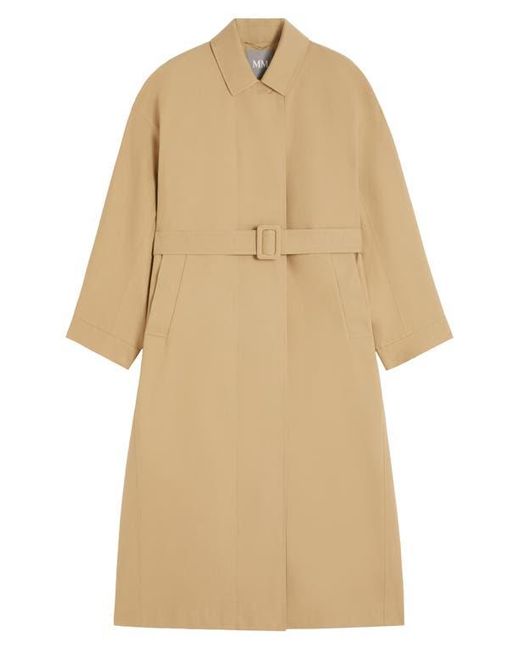 MM by Max Mara Natural Alibi Cotton Blend Coat