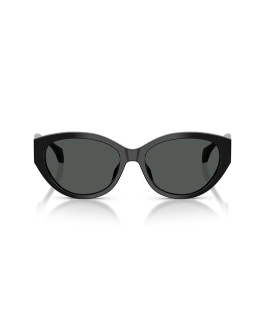 Versace Black 56Mm Gradient Oval Sunglasses