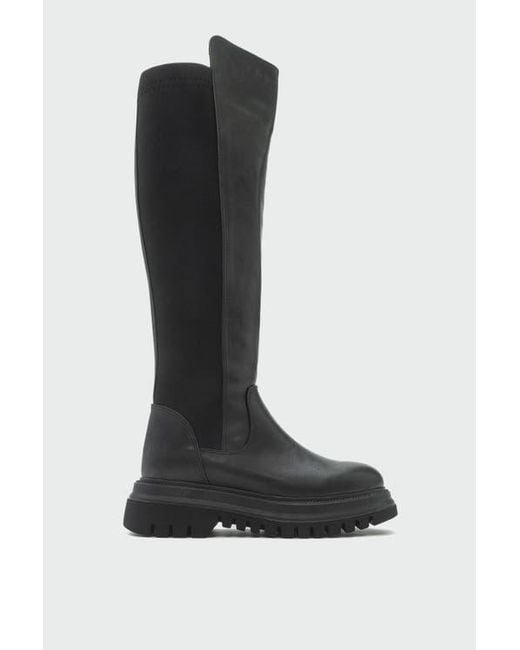 Prologue Shoes Black Shadow Knee High Boot