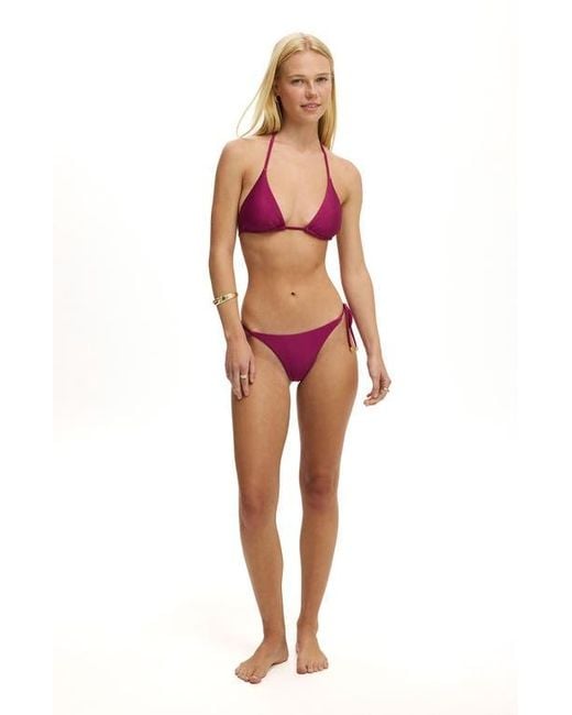 Cotton On Pink String Triangle Bikini Top
