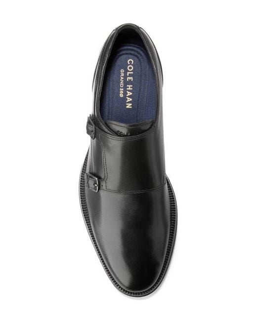 Cole Haan Carnegie Monk Strap Loafer in Black for Men Lyst