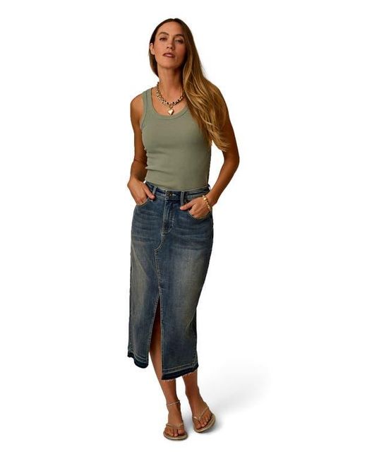 Carve Designs Atlas Denim Skirt in Natural | Lyst
