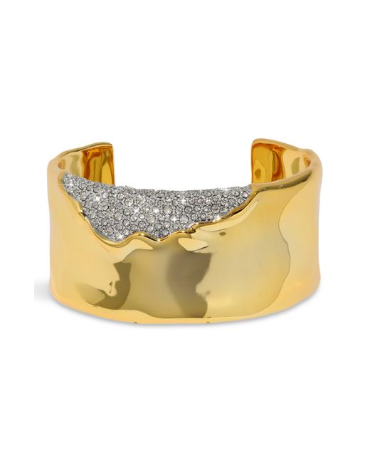 Alexis Yellow Solanales Skinny Crystal Pavé Cuff