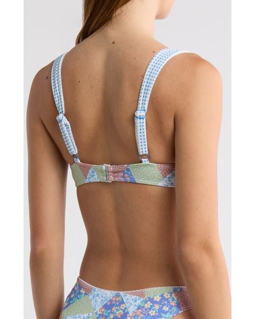 PacSun Blue Darcy Bralette Bikini Top