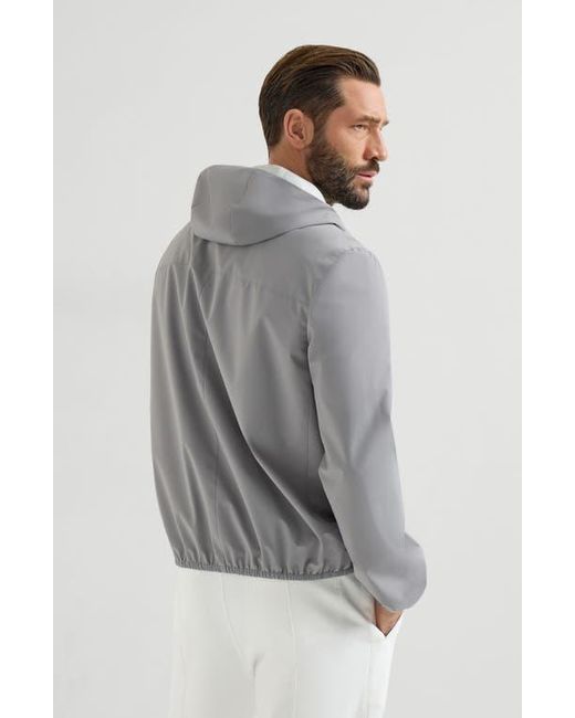Brunello Cucinelli Gray Nylon Jacket for men