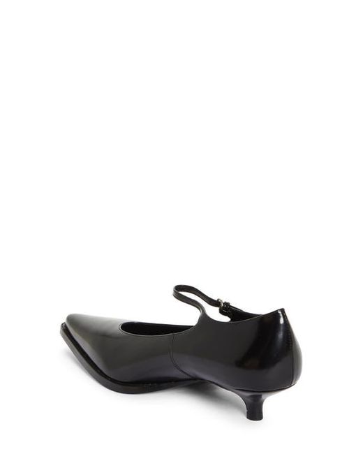 Miu Miu Kitten Heel Mary Jane Pump in Black | Lyst
