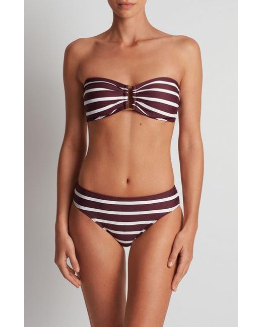 Ralph Lauren Brown Stripe Hipster Bikini Bottoms