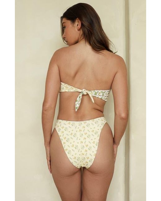 Dippin' Daisy's Natural Lotus Bandeau Bikini Top