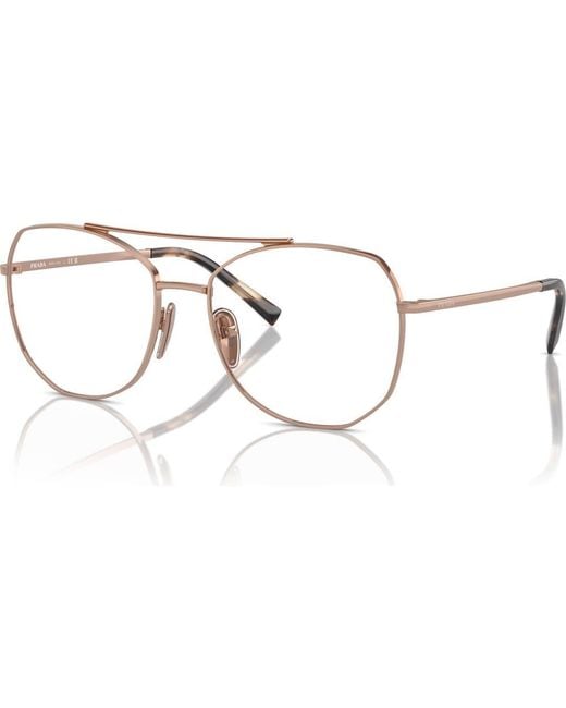 Prada Metallic 54Mm Irregular Optical Glasses