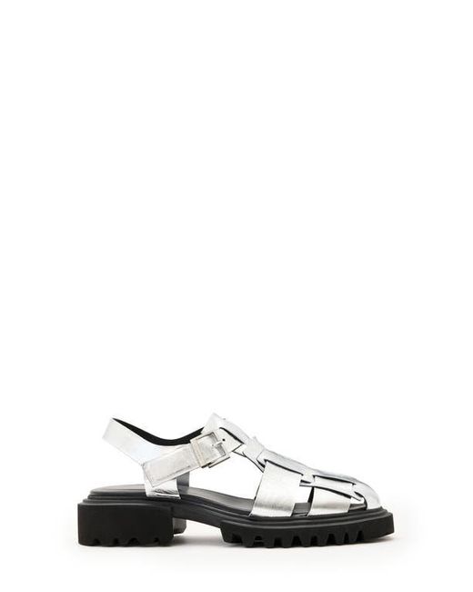 AllSaints Black Tess Lug Sole Fisherman Sandal