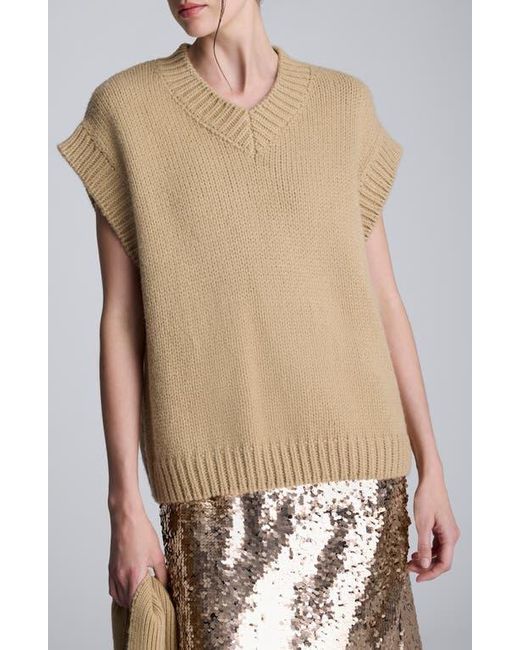 Kenneth Cole Multicolor Cap Sleeve Sweater With Removable Scarf
