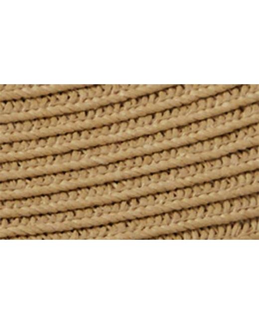 Brixton Brown Horton Packable Straw Fedora for men