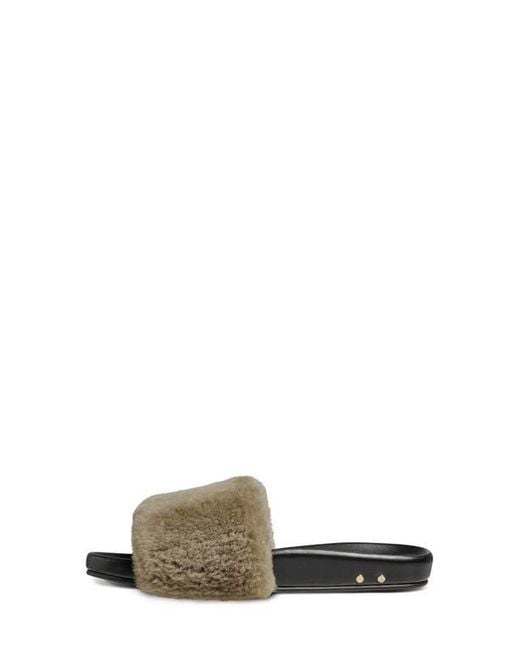 Beek Multicolor Gallito Más Genuine Shearling Slide Sandal
